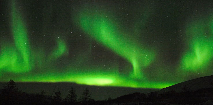 Excursions for the sighting of Northern lights in Iceland..