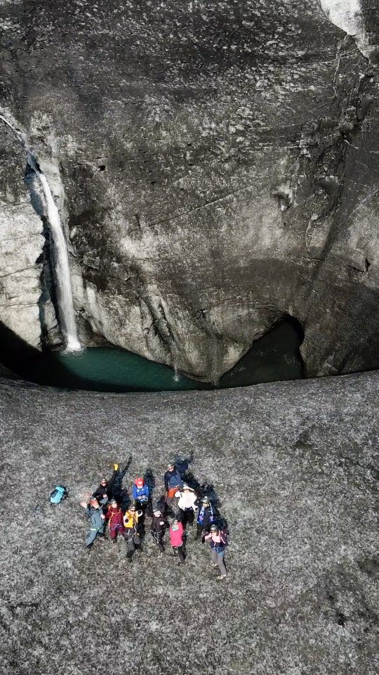 Ever seen a glacier swallow water whole?That’s a 👉moulin👈 — deep, dark, and carved into stunning summer black ice. 💥 Join our...