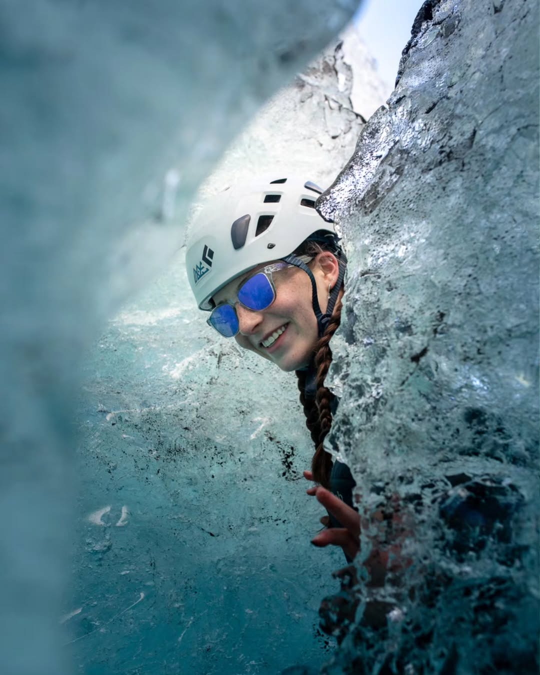 In the season of black summer ice, stumbling into a blue crevasse feels like discovering a secret passage carved by time.It’s...